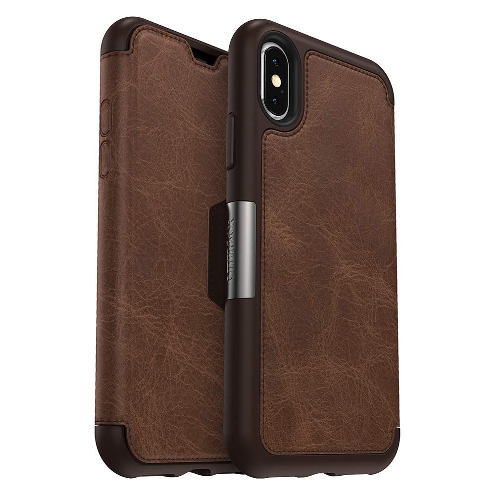 OTTERBOX IPHONE X BOOK TYPE CASE STRADA BROWN